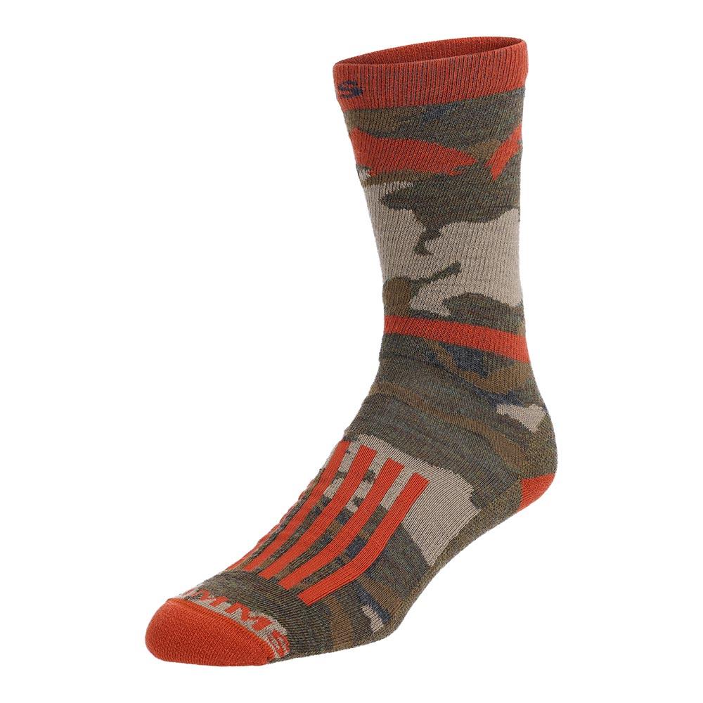 Simms Daily Sock Men's in Regiment Camo Olive Drab